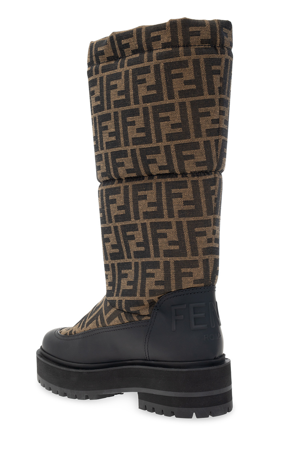 Snow boots with logo Fendi FENDI ASYMMETRICAL COAT SchaferandweinerShops Japan